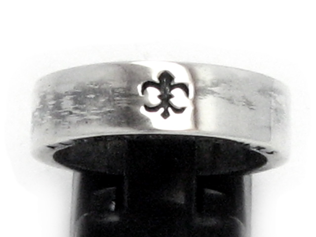 日本925純銀童軍花特厚身戒指  稀有品