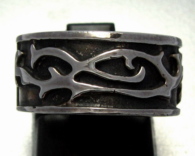 925 Steel Silver Ring