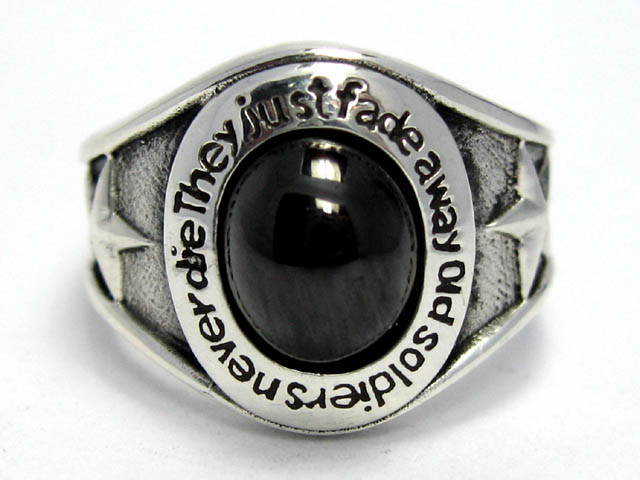 925 Steel Silver Ring