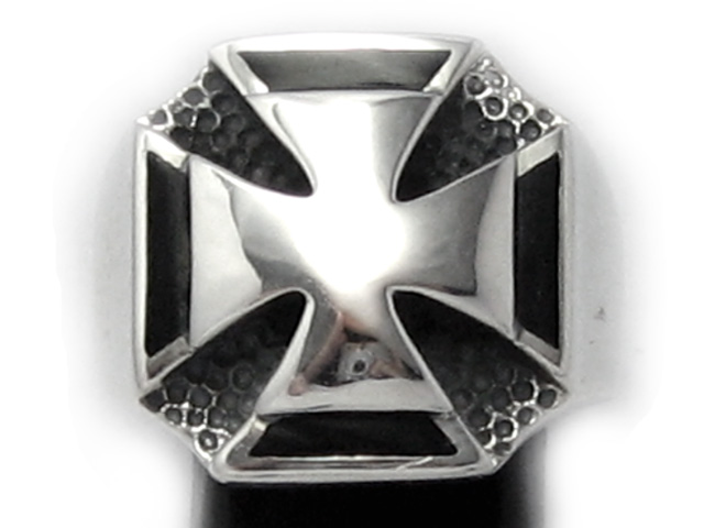日本925純銀方身大十字架造型戒指