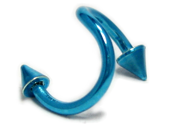 日本純手術精鋼扭圈尖尾耳環  可作唇環