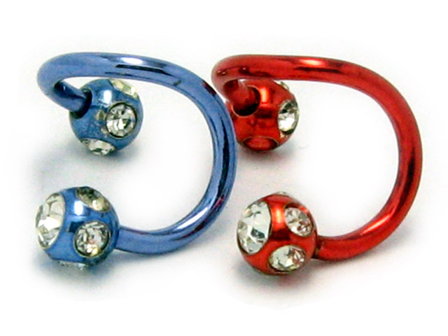 日本純手術精鋼彩鋼轉圈款耳環  可作唇環